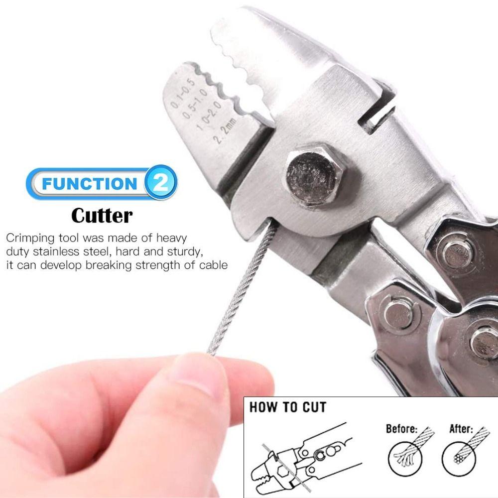 Professional Grade Wire Crimper Tool Aluminum Sleeve Crimping Tool  Aluminum Sleeves