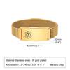 Magnetic Medical Alert Bracelets for Men Women Teenagers,15-24CM Customize Stainless Steel Mesh Emergency Medical ID Wristband