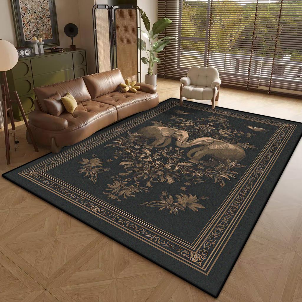 Classical style Animal Pattern Carpet for Living Room Easy Clean Antiskid Coffee Tables Mat Dining Room Decoration Home Carpet