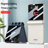 Samsung Z Flip7 Anti-Peep Full Coverage Magnetic Case with Foldable Screen Hinge Protection