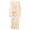 Sancai Plus Size New Chinese Style Two-Piece Blouse & Camisole Dress Set