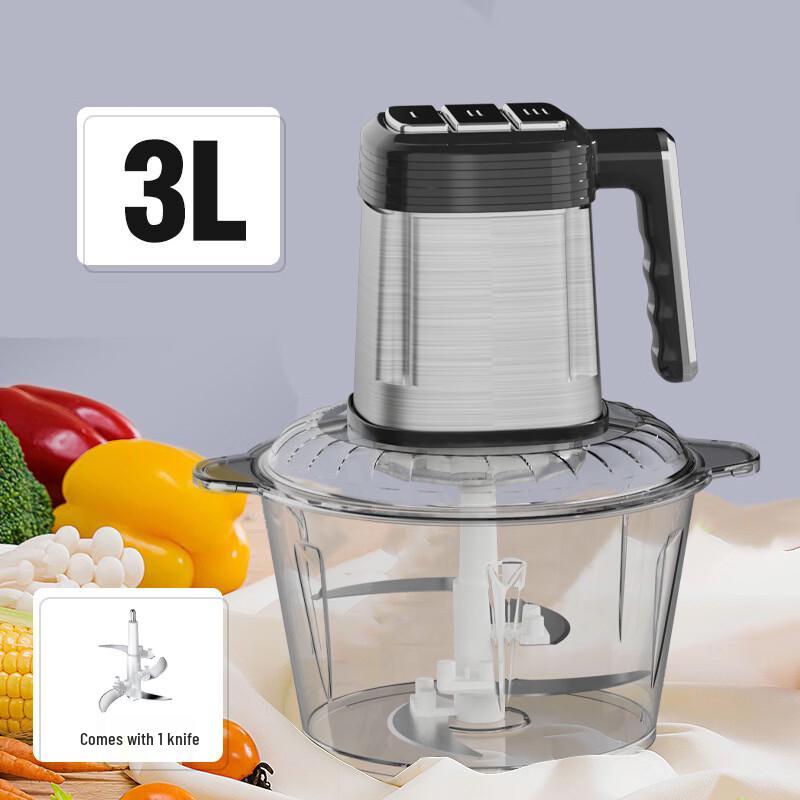 ZISIZ 3L Glass Electric Meat Grinder