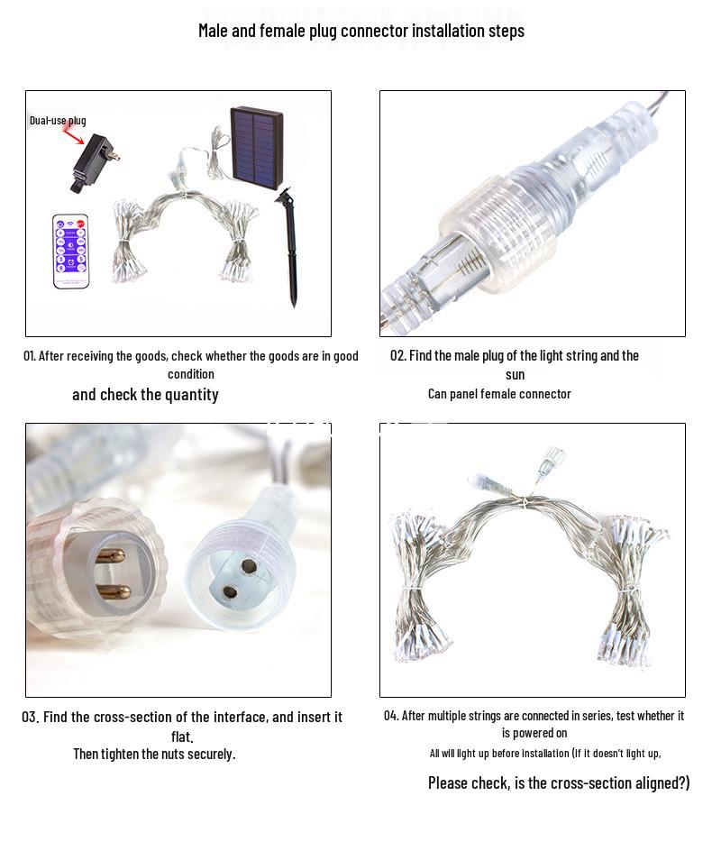 Waterproof LED Solar Fairy String Icicle & Waterfall Lights for Home & Outdoor Decoration
