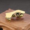 Solid Brass Chicken Rice Figurine Miniature Tea Pet Desktop Small Ornament Animal Home Decoration Accessories Children Gifts