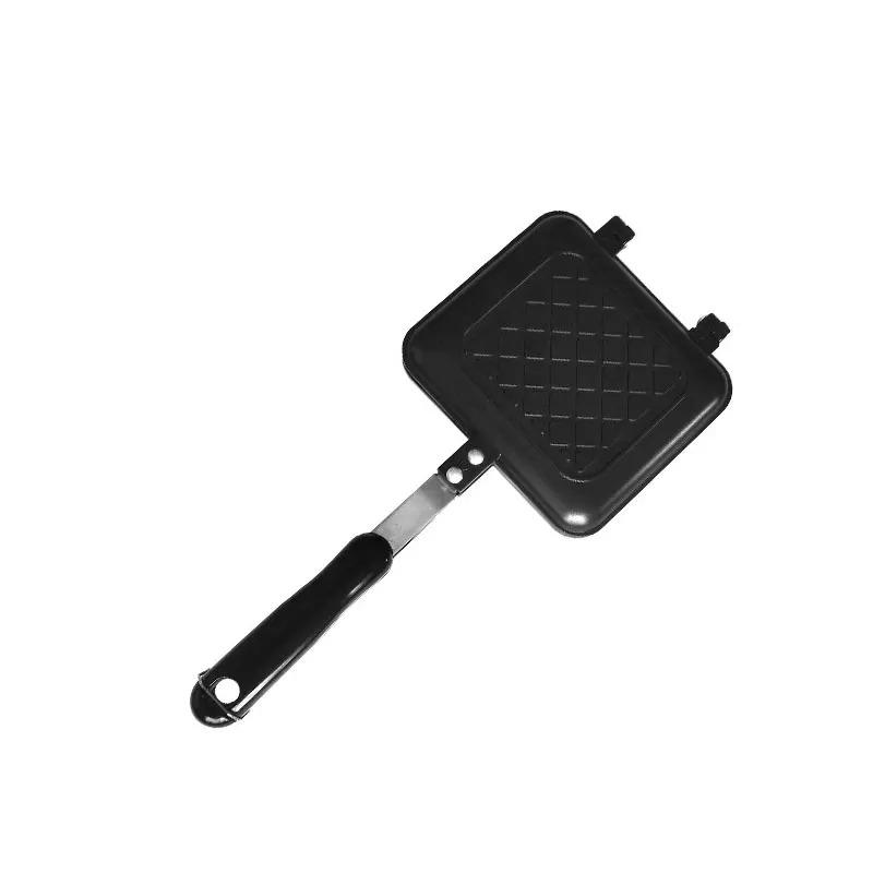 Double-Sided Sandwich Fry Pan Non-Stick Grill Frying Pan Aluminum Alloy Sandwich Maker Waffle Pancake Baking Barbecue Oven Mold