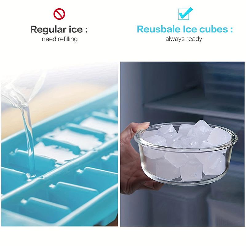 24 Pezzi/Set Cubetti di Ghiaccio Riutilizzabili per Whisky Pietre Resistenti all'Usura Estive Cubetti di Ghiaccio per Whisky Accessori in Plastica