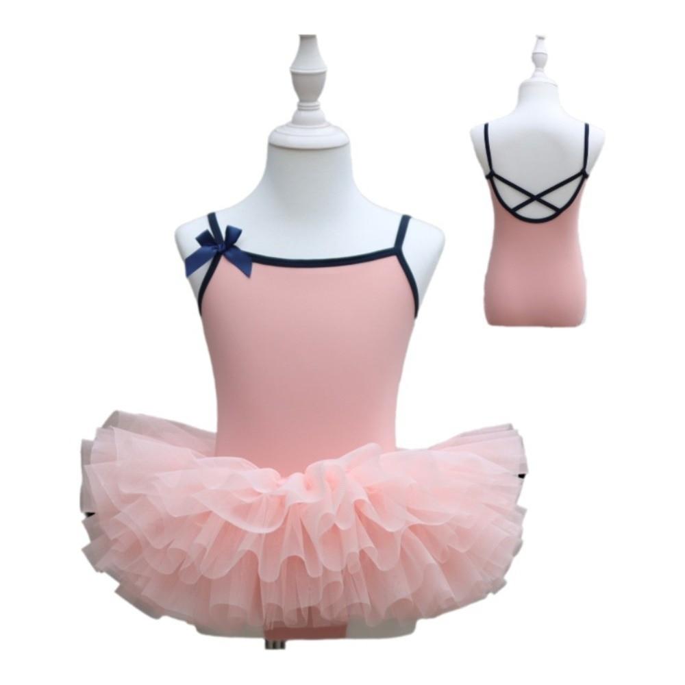 Butterfly Bow Gymnastics Tutu Skirts Sleeveless Ballet Leotard Girl Ballet Tutu Dress  Examination