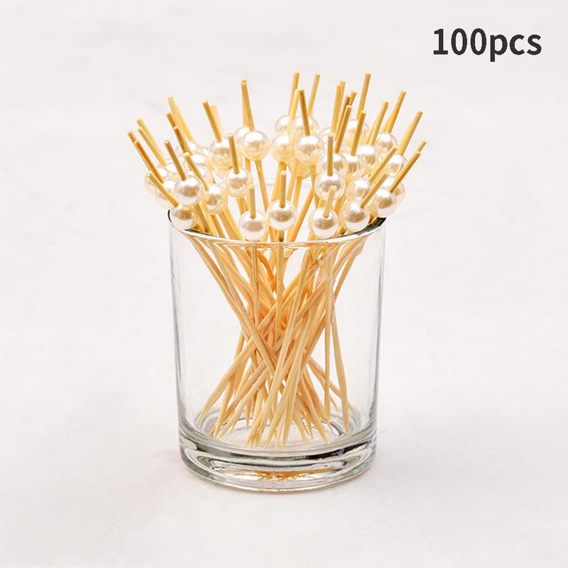 Disposable Bamboo Fork Party Buffet Fruit Fork Party Dessert Stick Forktableware