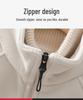 Double-Sided Fleece Women's Hoodie - Soft, Skin-Friendly, Stand Collar, Zipper for Autumn/Winter