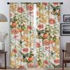 Modern Living Room Curtains for Camera Beauty Flowers Blackout Curtain Halloween Decoration Partition Home Interior Curtains