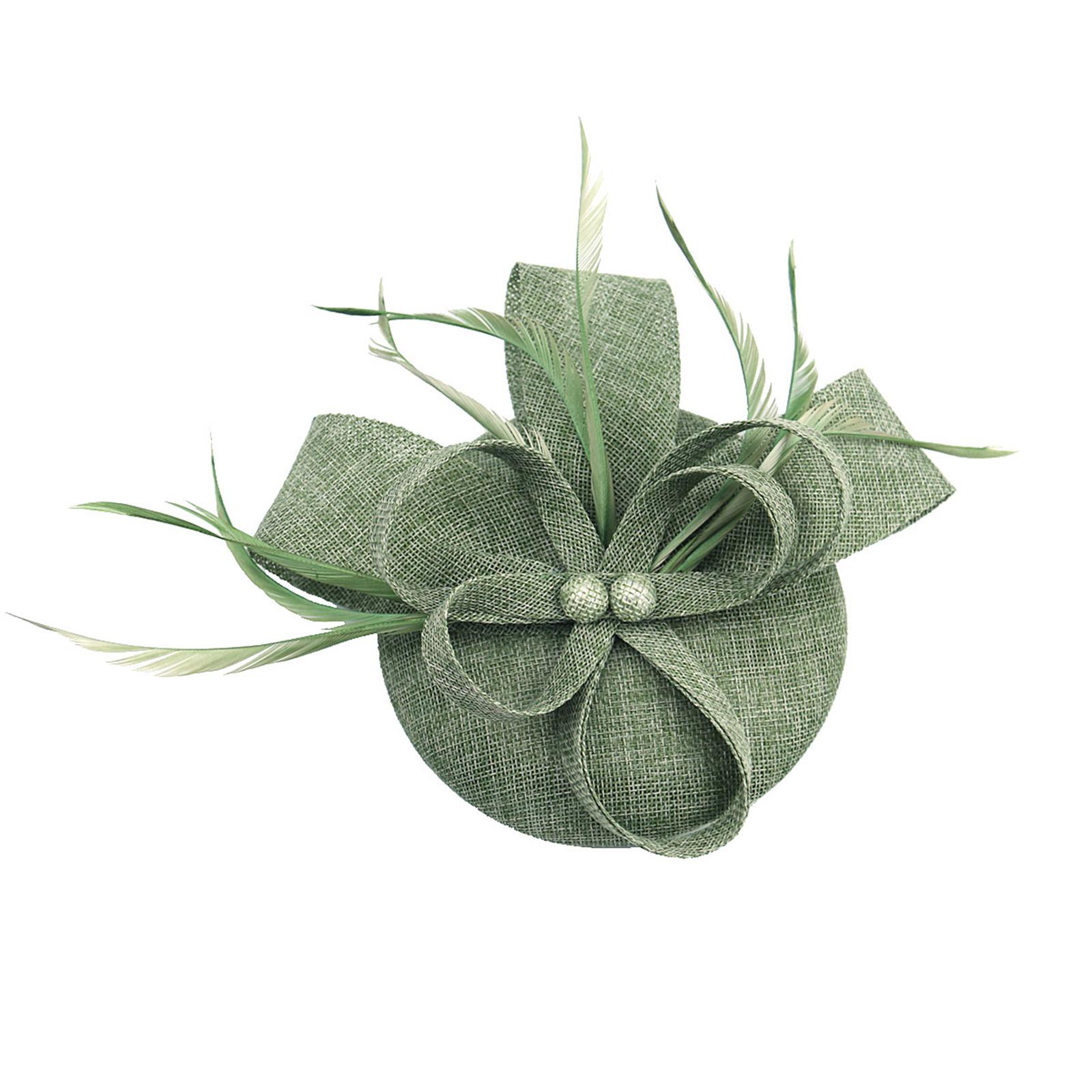 

Женские шляпки-фасинаторы и набор заколок для волос, украшенные бусинами, элегантные аксессуары для волос для свадьбы и тематических вечеринок 12