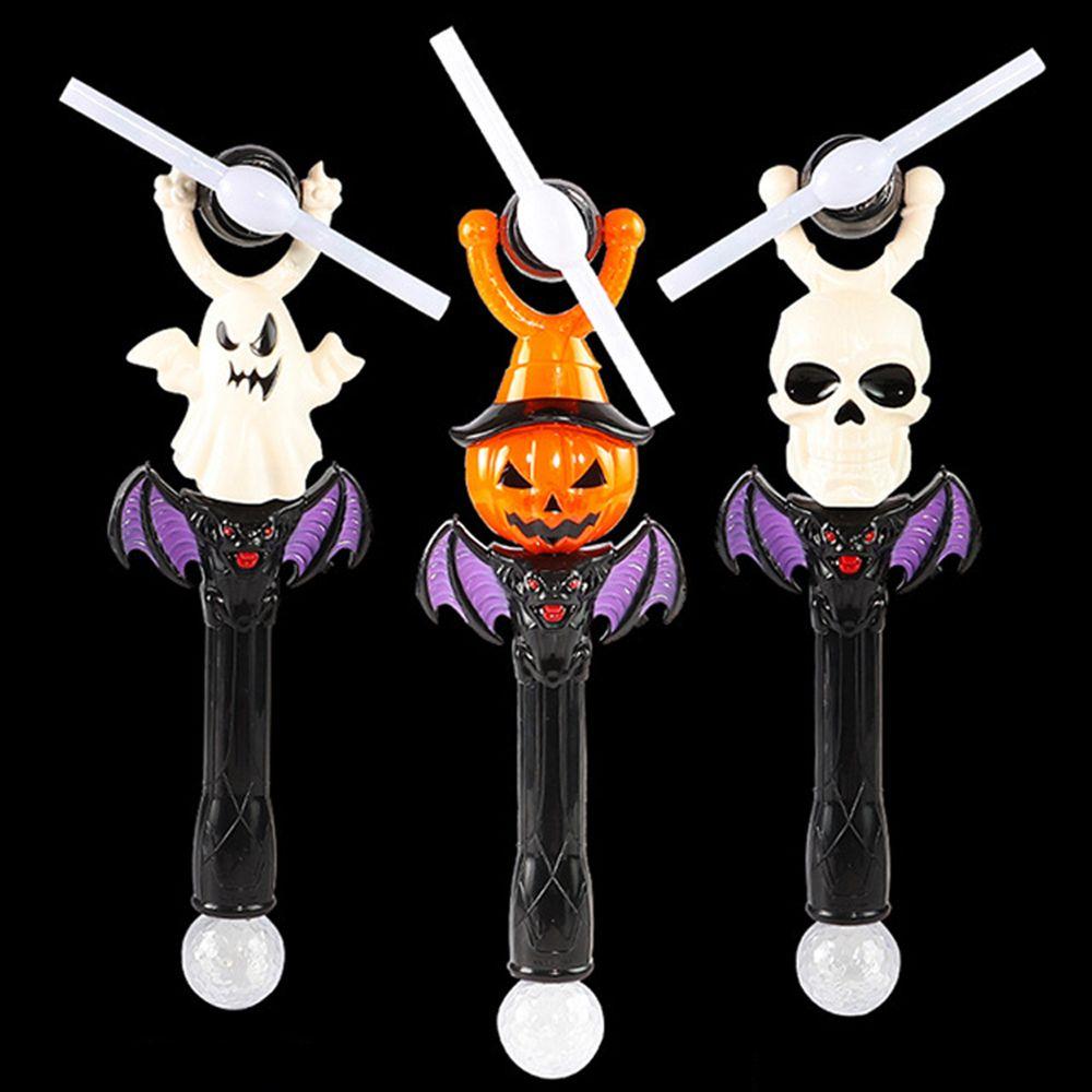 Accessories LED Spinning Windmill Halloween Glow Stick Rotating Light Toy Music Luminous Sticks