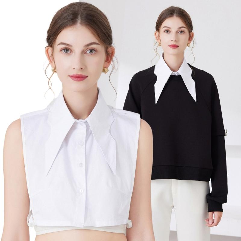 Women False Collar Fashion French Floral Collar Girl Casual Decorative Collar