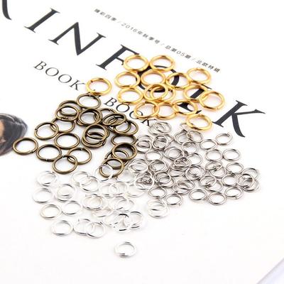 Superfine Gold Plated & Silver Jump Ring Earrings - Handmade DIY Connector Rings for Jewelry & Bracelet Making.