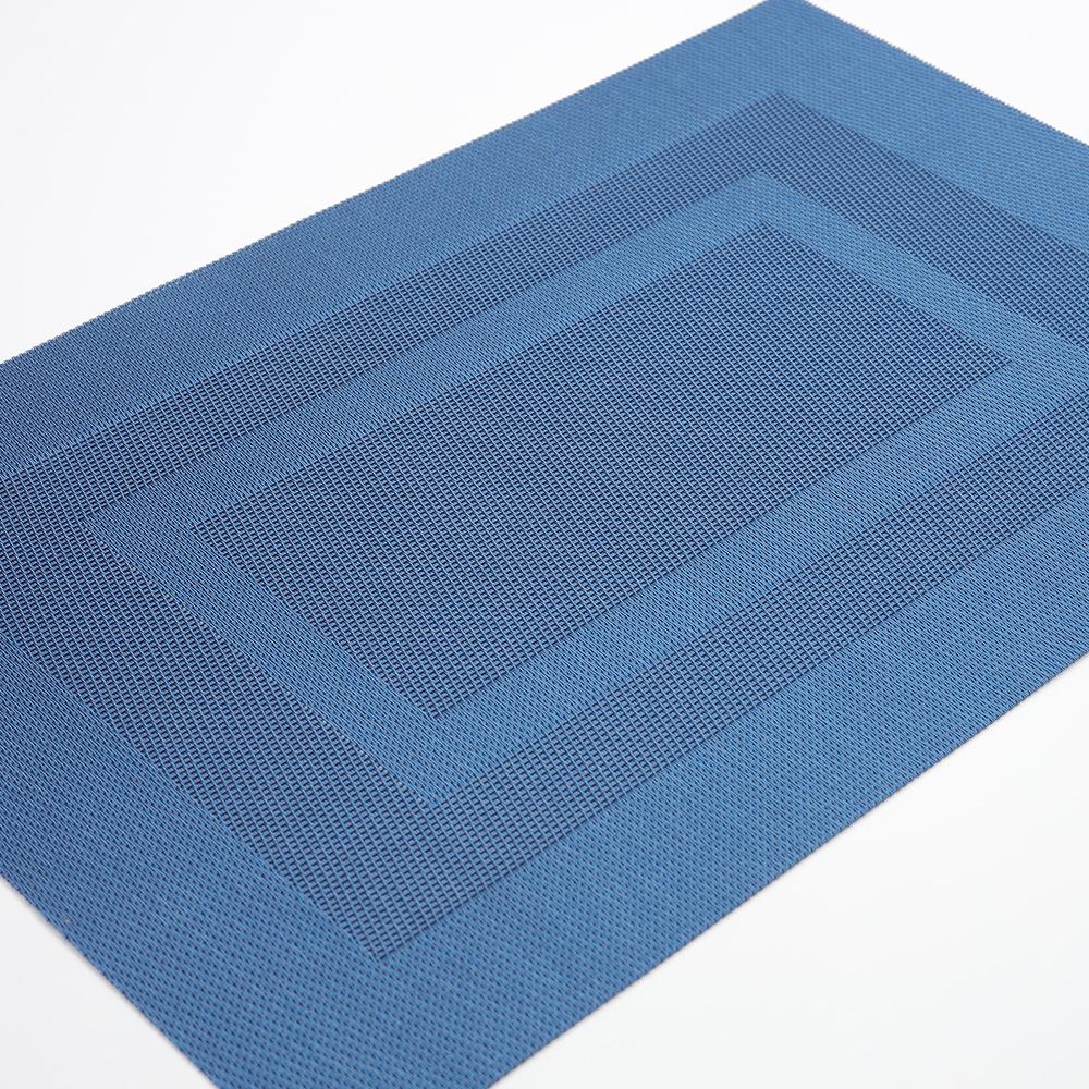 Jednoduchý rámový prostírání tkaný snadno čistitelný Evropský tepelně izolační podložka pod hrnek Teslin stolní podložka hotelová domácí PVC západní jídelní podložka