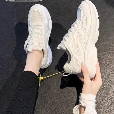 Laufschuhe Damen Student 2025 neue trendige Sommer Damenschuhe Frühling und Sommer leichtgewichtige weiche Sohle Stoßdämpfung bequeme Sportschuhe w