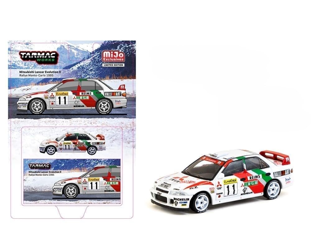 

Tarmac Works Mitsubishi Lancer Evolution II Ралли Монте-Карло 1995 Tarmac Works Lancer Evolution Harjanne 1/64 Макинен/Харьянне Т. Мяккинен/С. белый