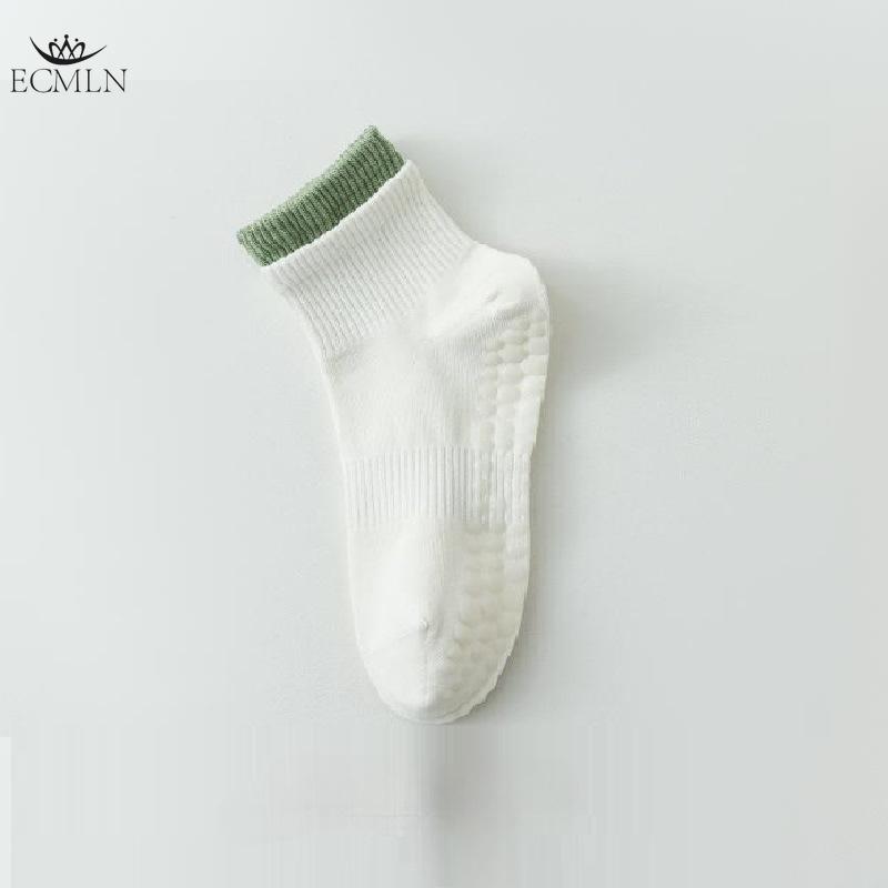 Women's Mid-tube Cotton Socks Pilates Fitness Dance Non-slip Socks Spring and Summer Adult Floor Socks