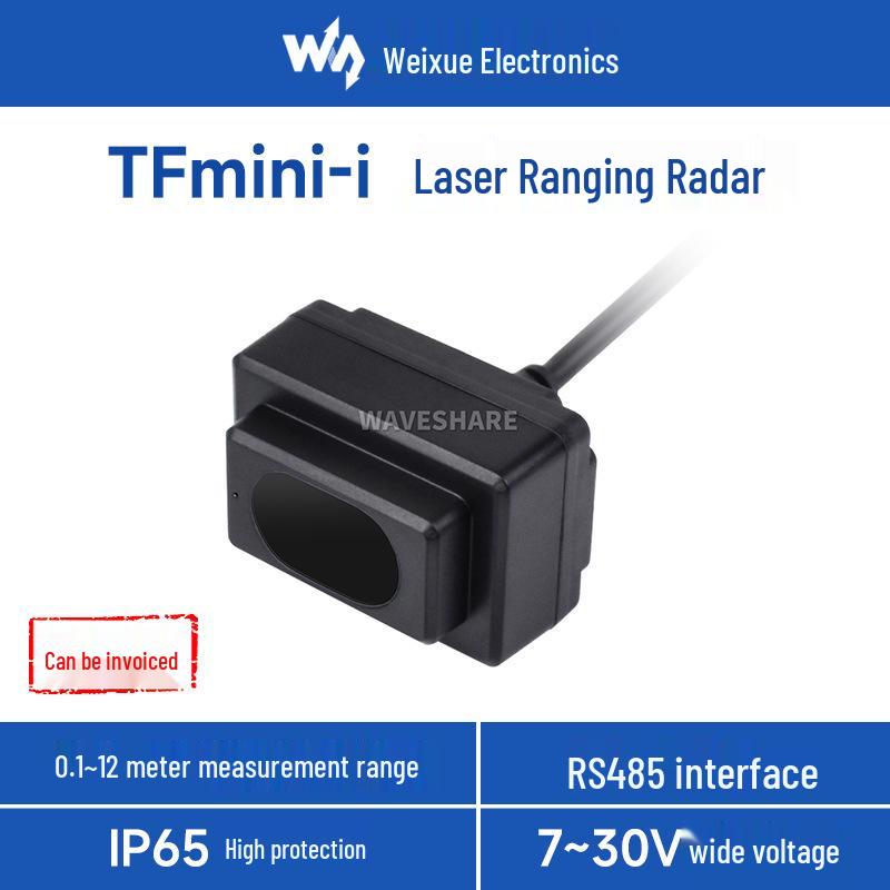 TFmini-i Industrial Laser LiDAR Sensor, 12m Range, RS485 Interface, 7-30V.