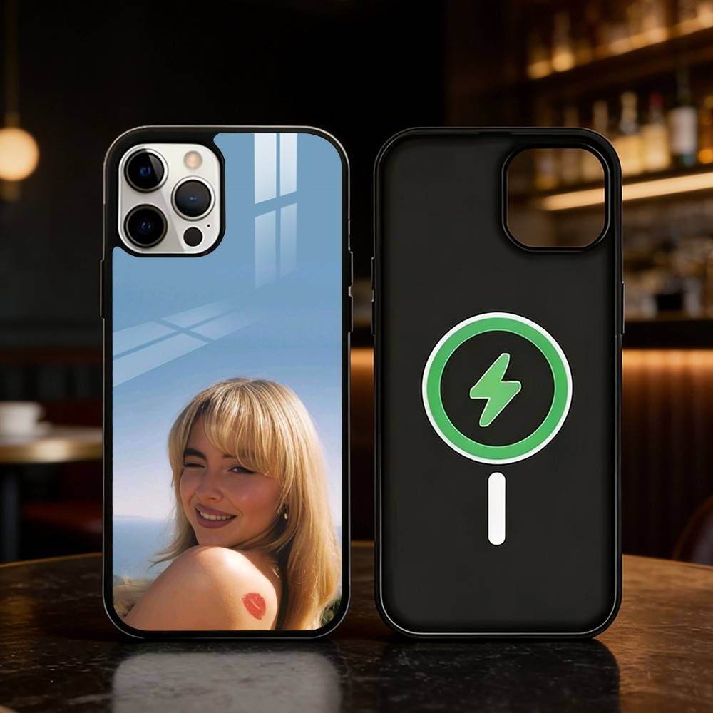 

Singer S-Sabrina C- Carpenter Phone Case For iPhone 17 16 15 14 13 12 Pro Max Plus for Mirror Wireless Magnetic Cover iPhone14