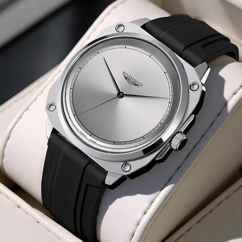 JYL Men's Watch Business Sports Casual Leather Band