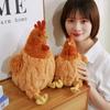 23-45cm Cartoon Creative Chicken Plush Doll Pillow Burger Turned Chicken Animal Stuffed Toy Home Decoration Gift For Children