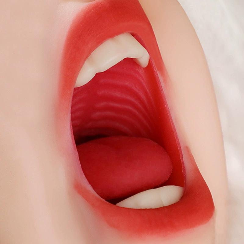 Double-Headed Silicone Male Masturbator with Realistic Features