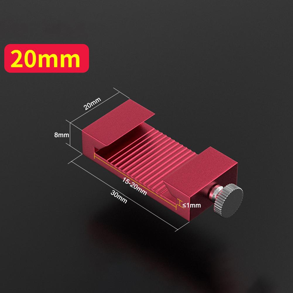 Steel Ruler Stop Fences Metal Scribers Positioning Limit Block Line Scribers Steel Ruler Position Block Marking Tool Fixing Clip