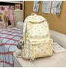 Schoolbag1011 New Schoolbag Female Japanese Ins Wind Small Fresh Literary Versatile Cartoon Print Girl Student Backpack