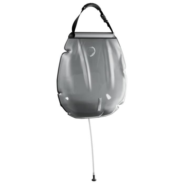Sac de douche de camping - VIDAXL - 20 L - PVC - Bleu - Chauffage solaire rapide