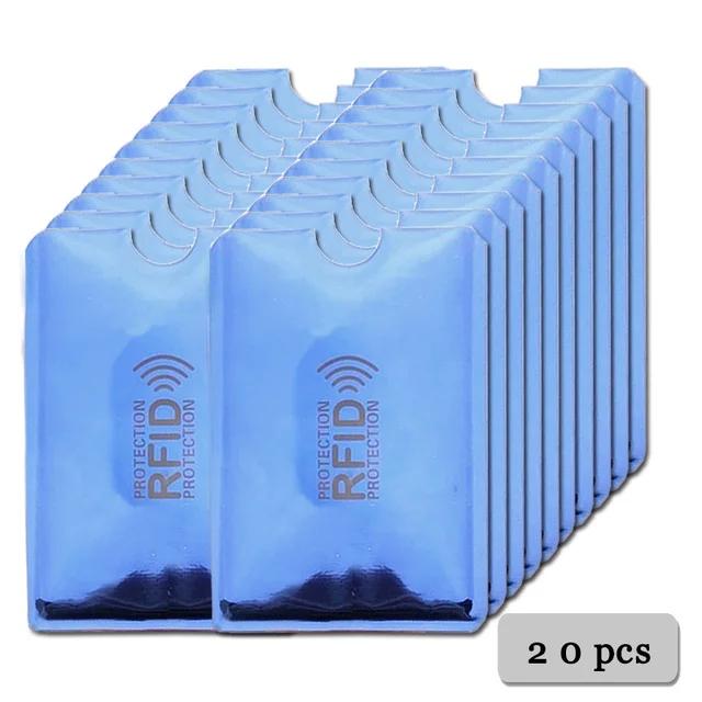 5~20Pcs Anti-Scan Card Sleeve Anti-magnetic Anti-theft Anti RFID/NFC scanning Aluminium Foil Safty Bank Card ID Card Card Holder