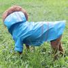 PU Dog Hooded Raincoat Towable Small Dog Clothes Pet Cape Costume Dog Rain Cloak  Cats