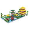 Zhegao Mini Blocks Architecture Building Bricks Chinese Castle Courtyard Royal Garden Toy Boy Gift Girl Present Lezi 8260