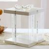 Transparent Packing Box Multi Color Birthday Wedding Valentine Favor Chocolate Cake Packaging Boxes Party Wrapping Supplies