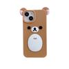 Custodia Antigoccia 3D Rilakkuma per iPhone 14/13/12/11 & 16/15 Pro Max