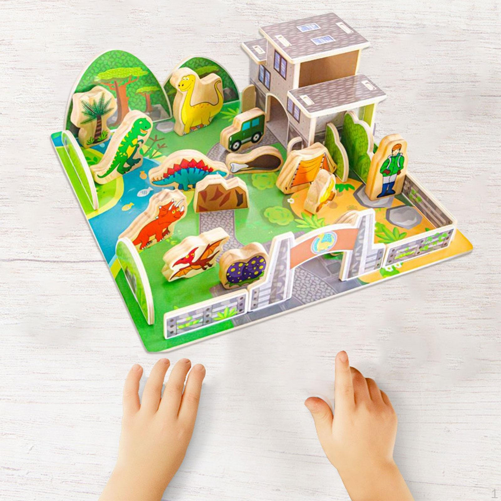 

Paper, Assembly Model Enlightenment Toys Three dimensional Puzzle for Kids Dinosaur