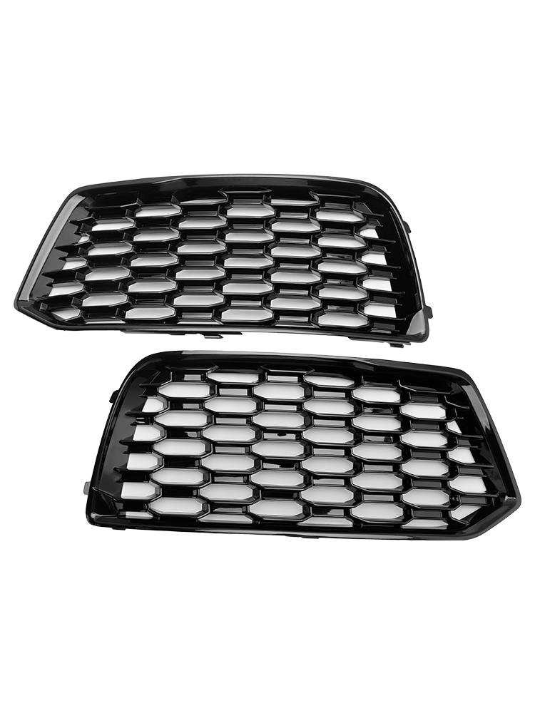2PCS Front Bumper Cover Grill Grille Bezel Insert Fit Q5 2018-2022 Mesh