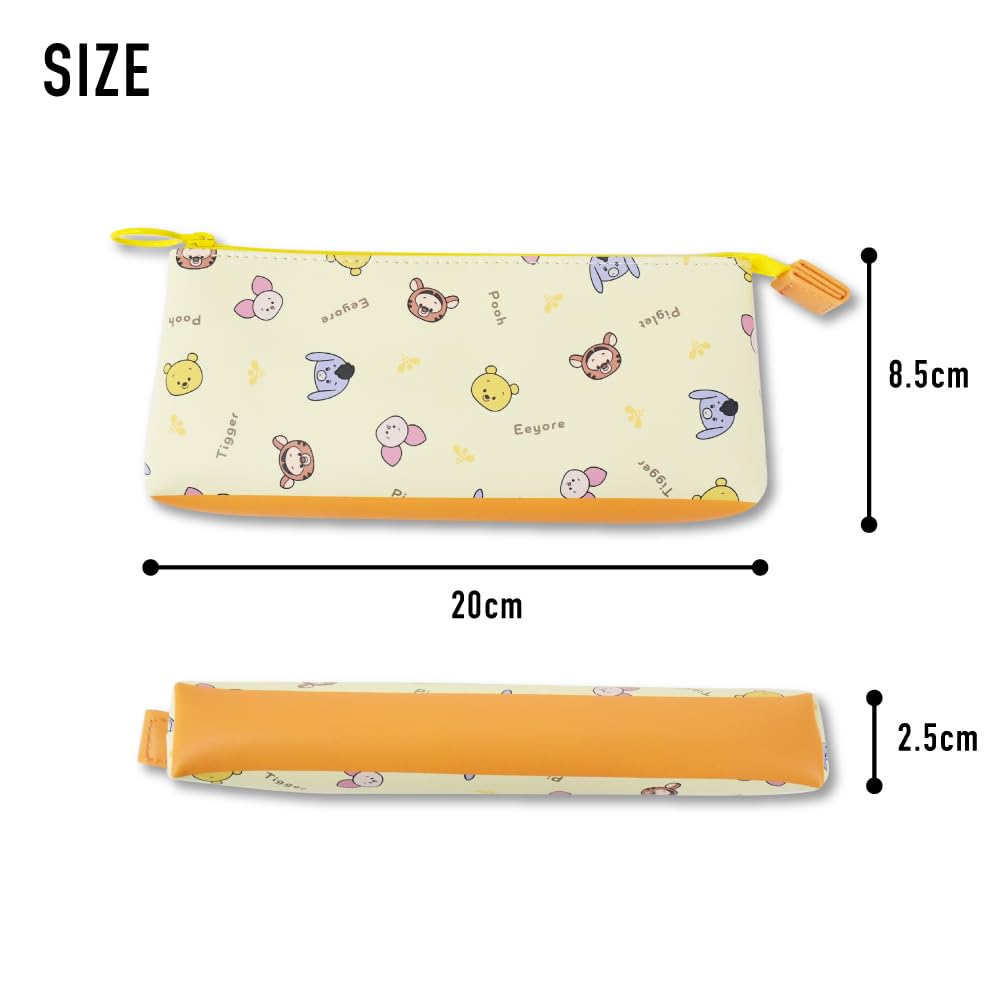Disney Pencil Synthetic Leather Small Item Mickey Winnie the Pencil Makeup for and High School Middle School Elementary School and Cute Character