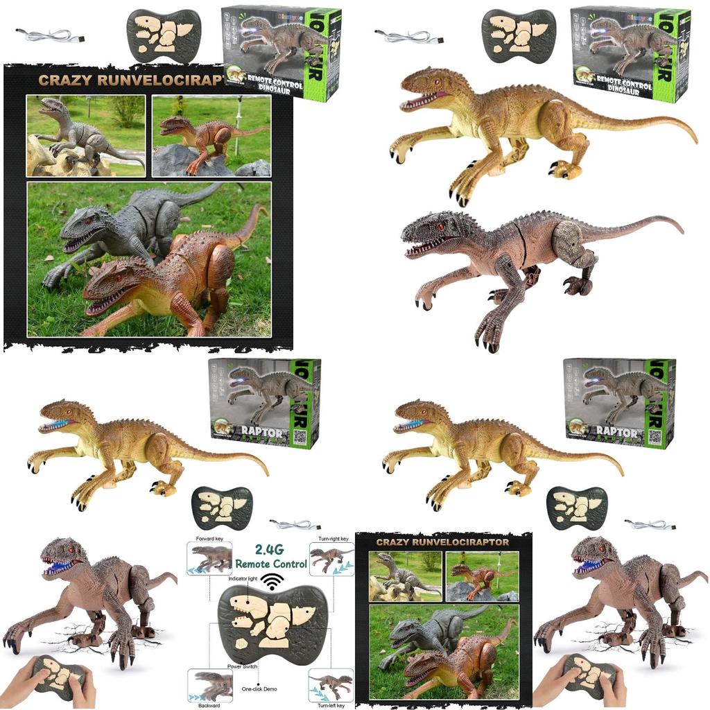 Large Size Remote Control Dinosaur Toy For Boys Wholesale Tyrannosaurus Rex Model With Articulated Joints And Light-up Features Plastic Material
