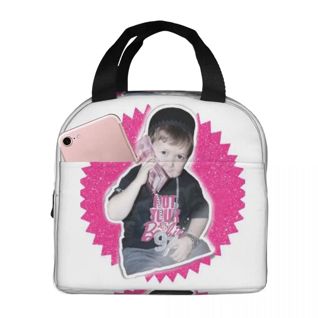 Funny Hasbulla Magomedov Hasbullah Smile Classic Insulated Lunch Bag for Women Kids Portable Food Boxes Thermal Lunch Box Tote