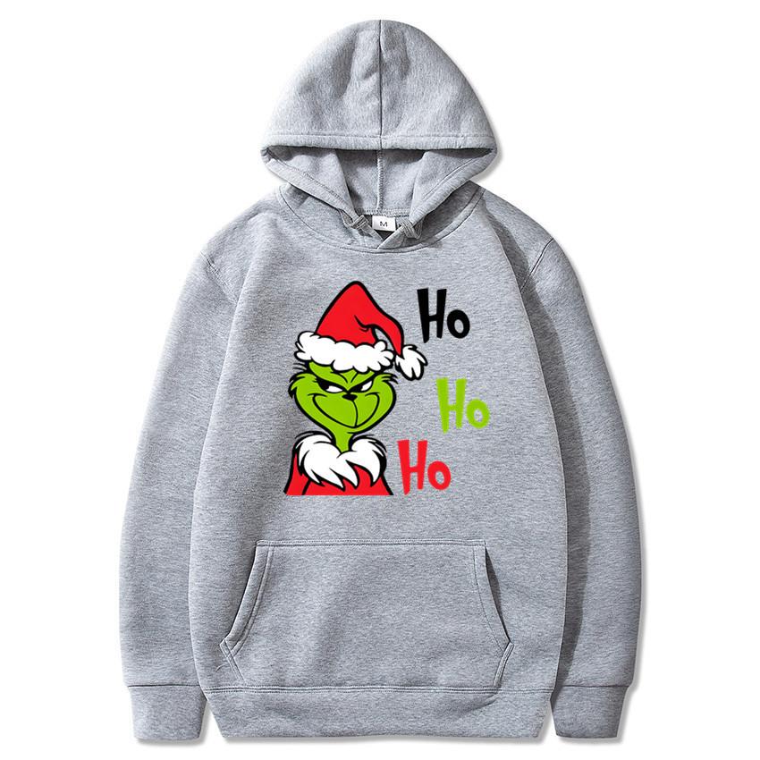 Christmas Green Goblin Hoodies Winter Casual Fleece Sweatshirt Top for Men Women Hoodie