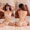 Sex Underwear Women's Sexy Lace Three-point Suspender Bra Free of Hot Sex Panties Uniform Temptation