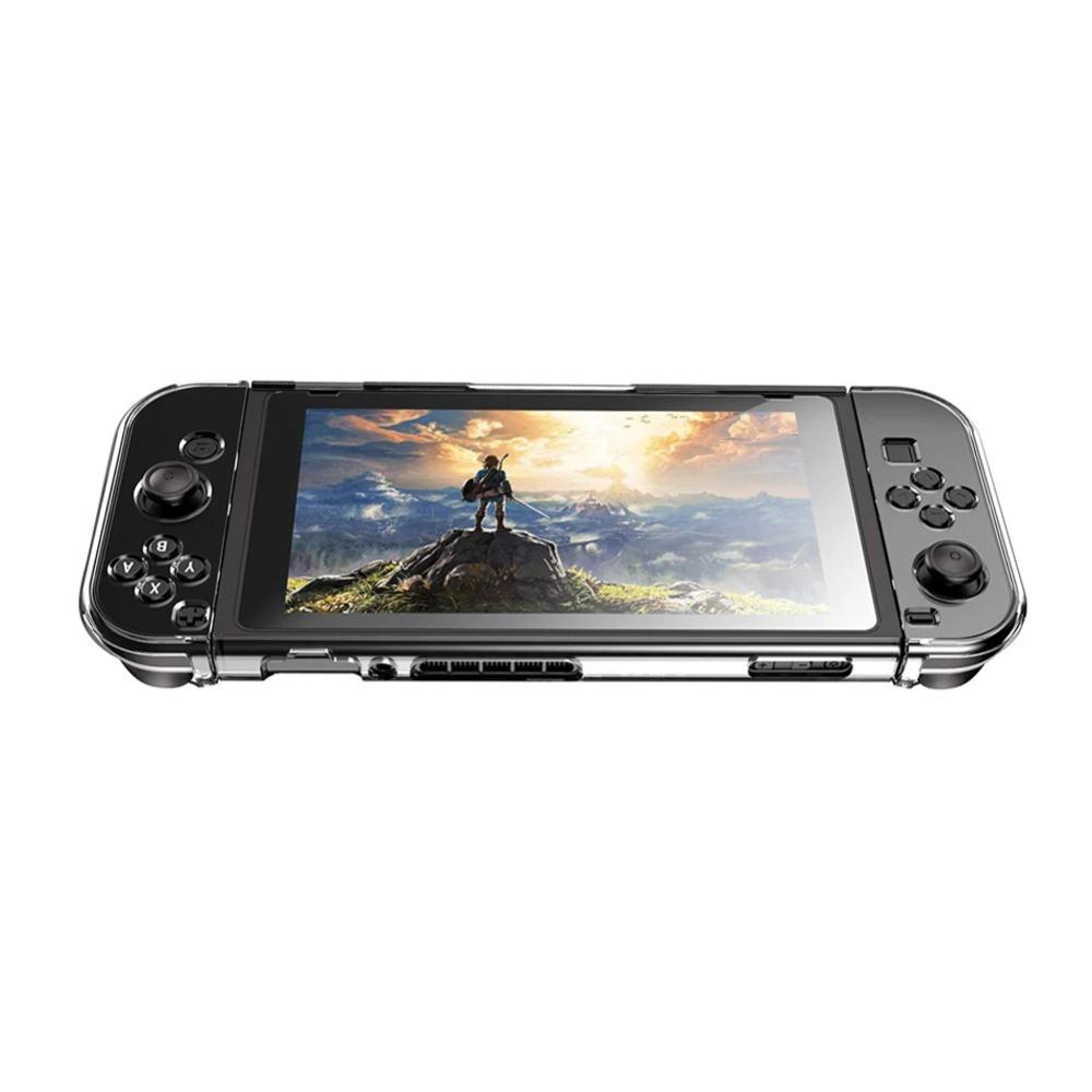 Transparent Crystal Clear Hard Case Shell Cover Protective for Nintendo Switch NS Console Joy-Con Handle Grip Game Console