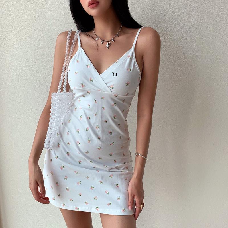 2024 Floral Retro V-Neck Summer Dress for Women