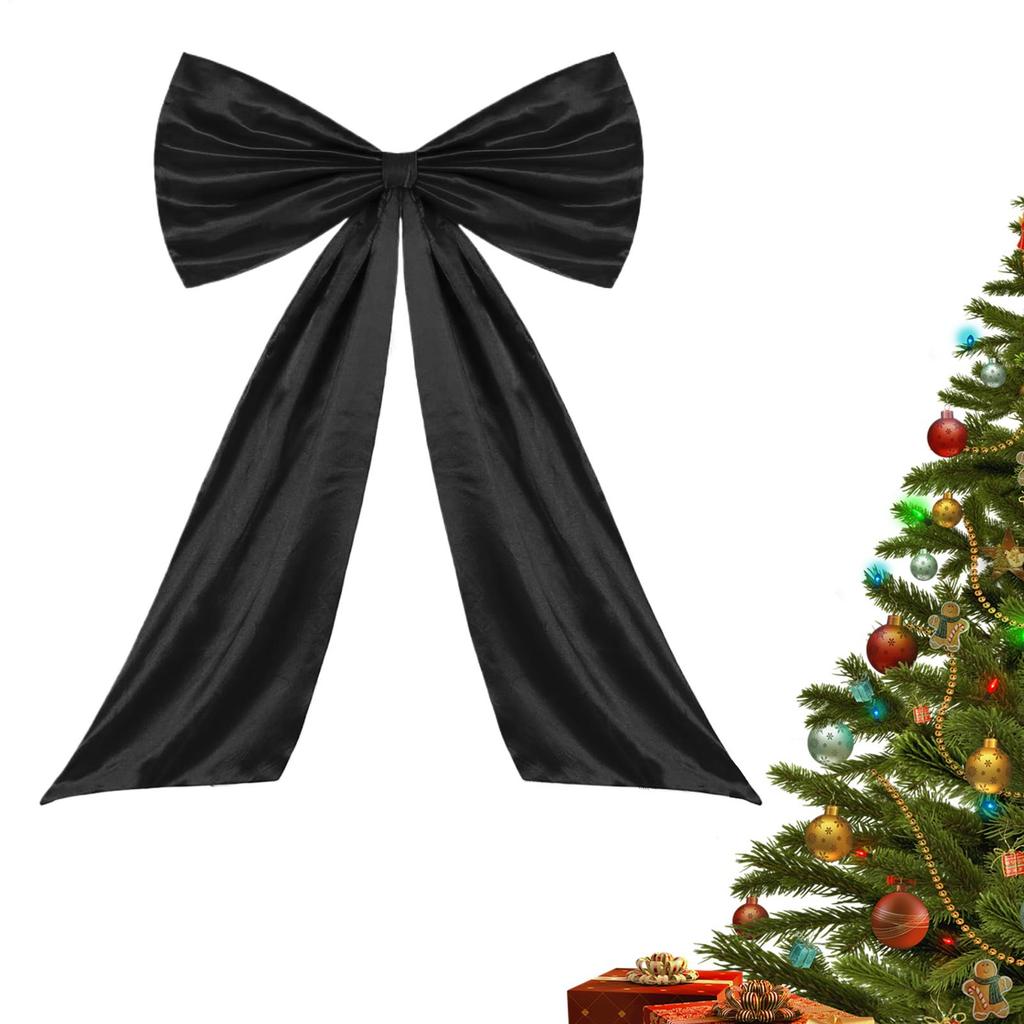 Extra Large Bow Christmas Decoration Christmas Bow With Tie Oversized Christmas Bow With Long Streamers For Wall Door Wreath