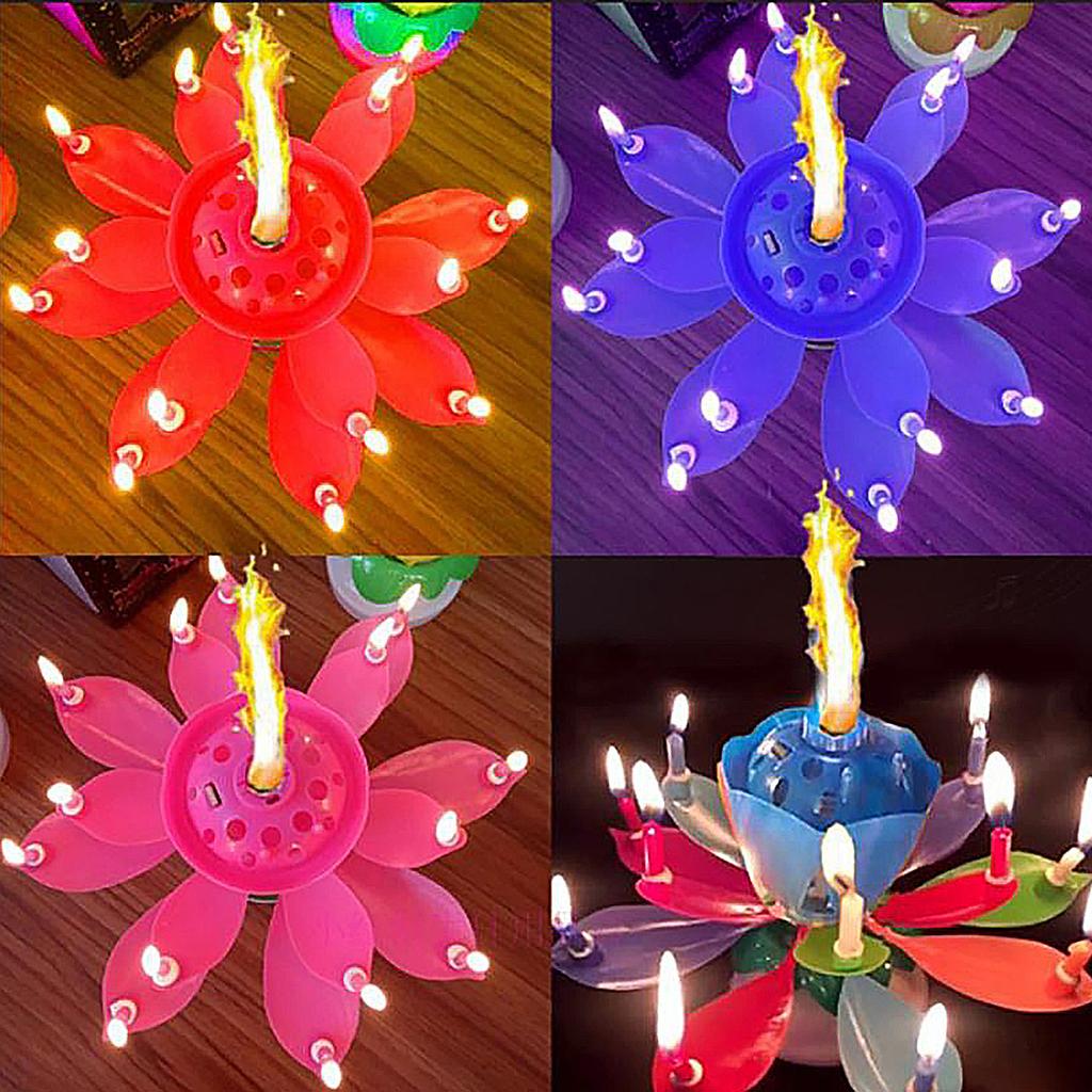 Vela de flores LED, velas eléctricas festivas de flores, efecto visual, parafina sólida, creativa única