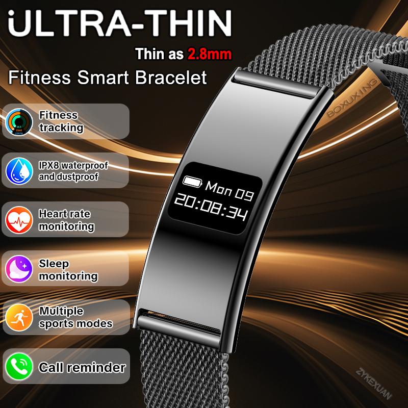 New Fitness Tracker Smart Bracelet Men Women Health Monitoring IPX8 Waterproof Smart Watch Heart Rate Sleep Monitor Smart Band