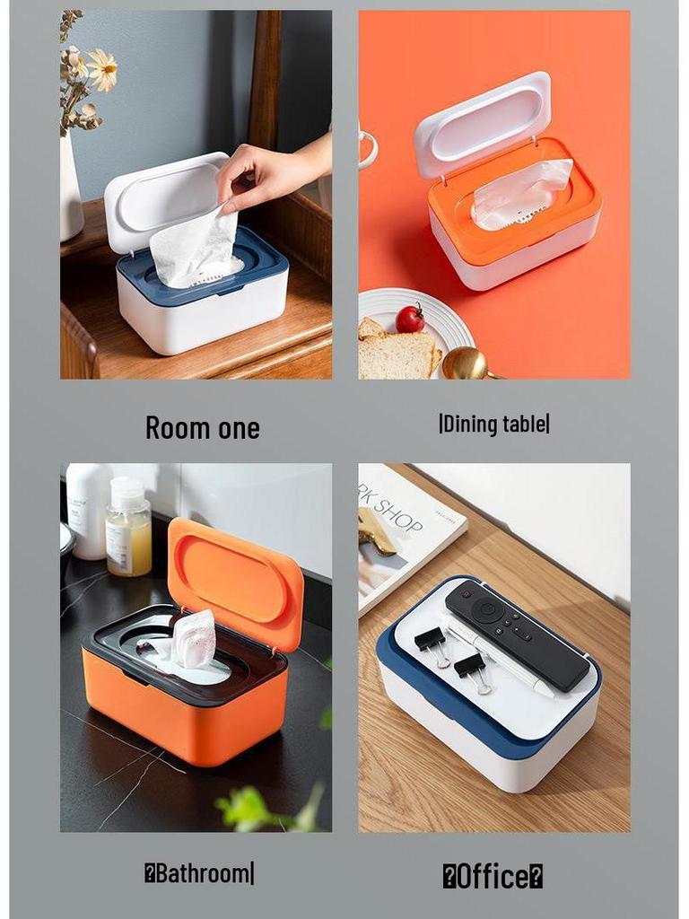 Versatile Sealed Storage Box for Wet & Dry Wipes, Masks, and Tissues