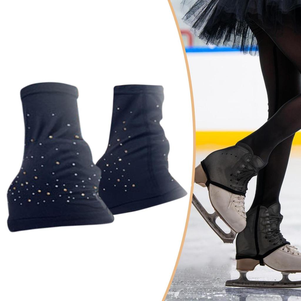 Figure Skating Leg Warmers Anti Slip Clothing Accessories Fashion over The Boot Protection for