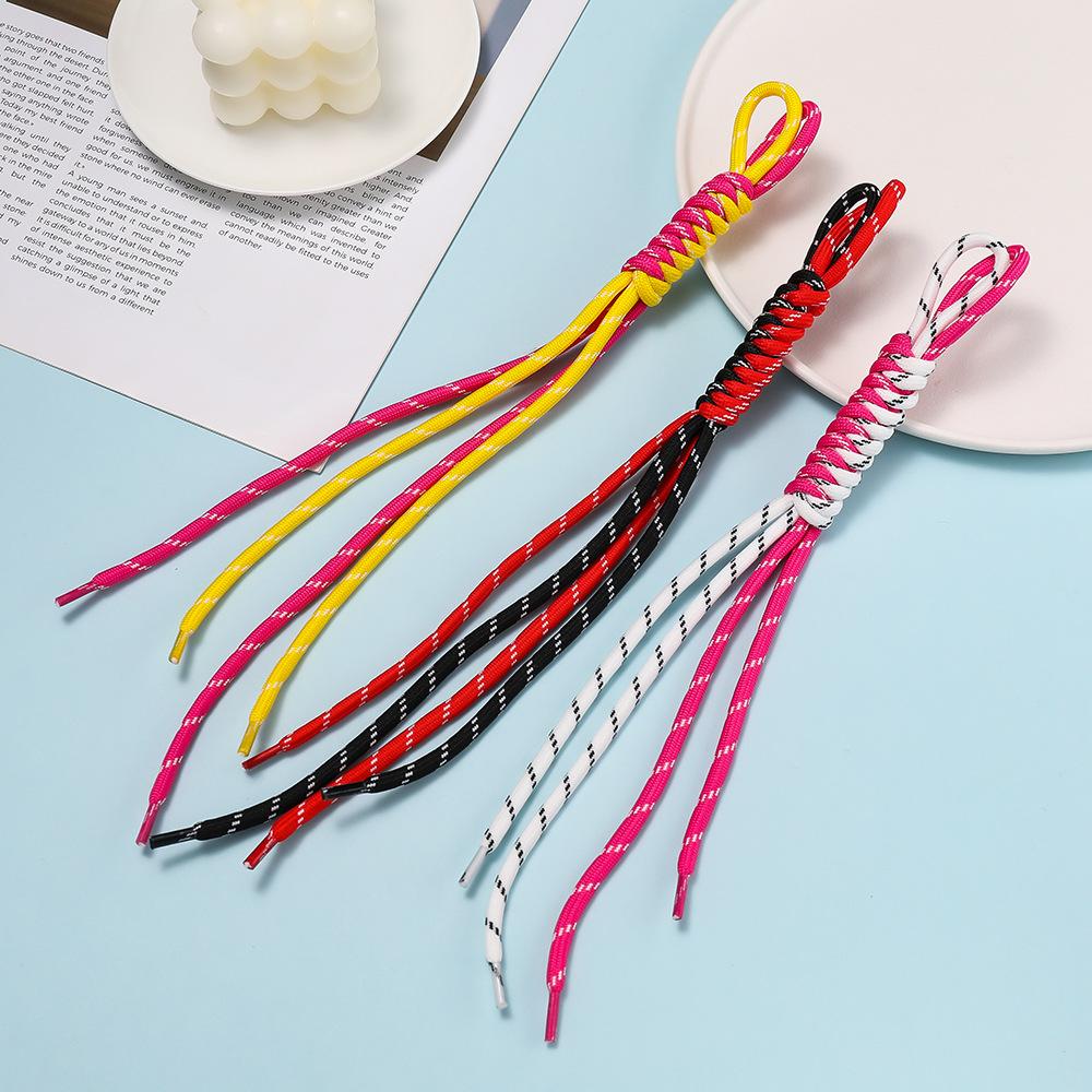 Colorful Nylon Woven Pendant Rope Charms for Large Hole Beads Make Chain Pendant Jewelry Accessories